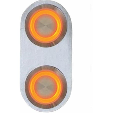 Autoloc Power Accessories AUTOLOC POWER ACCESSORIES 12544 Daytona Billet Switch with ORANGE LED Illumination - Single Switch 12544